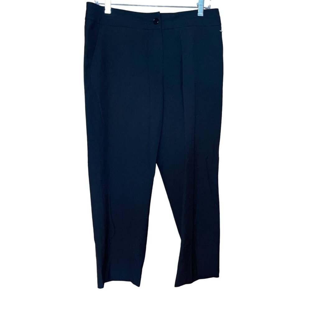 Talbots Womens Black Stretch Trousers Size 8